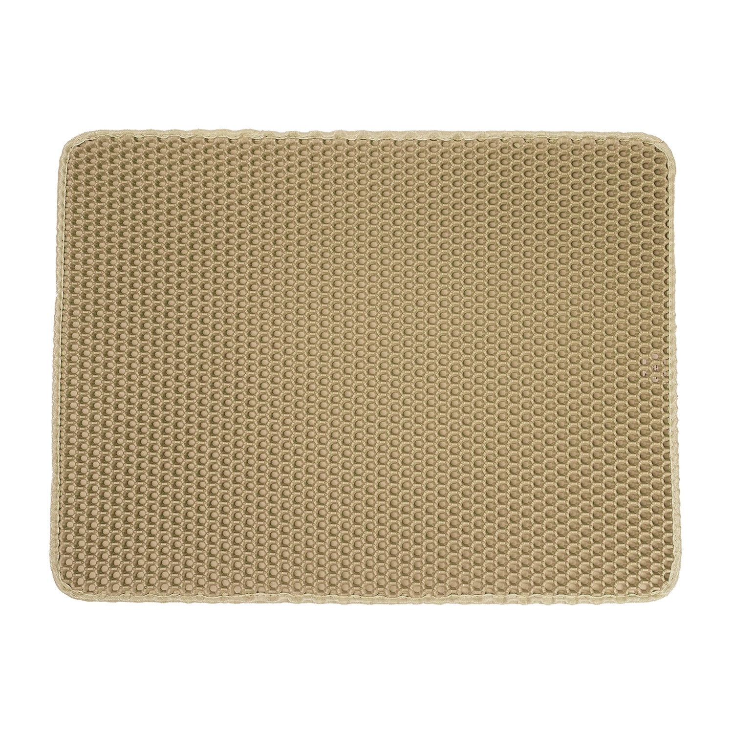 Alfombra para Arenero de Gatos Doble Capa Antideslizante Impermeable Forma Rectangular 65x40cm Glückpet Mascotas 3